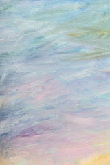 Brushstrokes Oil painting sky On Canvas with texture
