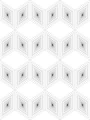Seamless pattern in an isometric style.