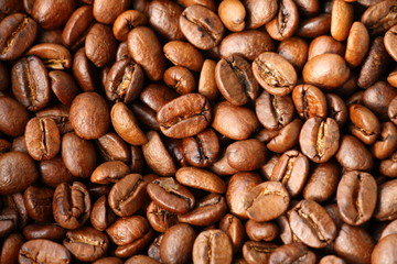 Coffee beans background