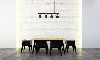 Loft dining room design