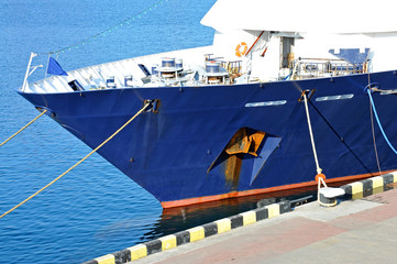 Naklejka premium Bulk carrier ship