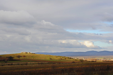 Fototapeta na wymiar Landschaft beim Hölzlstein in Oggau im Burgenland