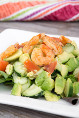 Shrimp and avocado salad