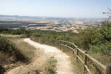 Fototapeta na wymiar Camino de Santiago from Pamplona to Puente la Reina