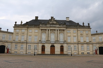 Fototapeta na wymiar Copenhagen Castle Amalienborg, Denmark Scandinavia