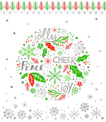 Jolly Cheer Peace and Joy