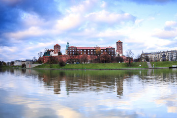 Fototapeta premium Wawel royal castle in historic Krakow, Poland