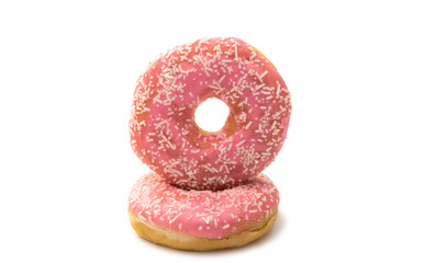 pink donut glaze