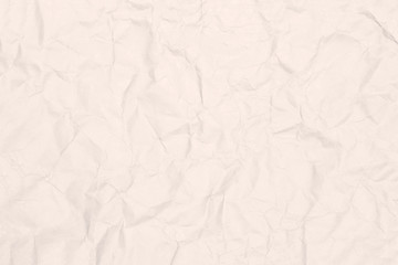 Recycled crumpled light brown paper texture or paper background for design with copy space for text or image.