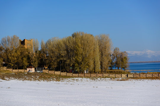 Majestic view of lake Sevan, Armenia