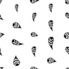 Seamless background with abstract doodle ornate pattern