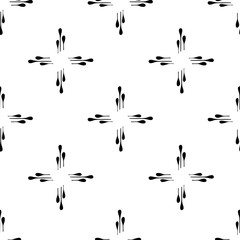 Seamless background with abstract doodle ornate pattern
