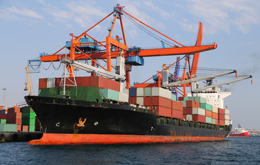 Fototapeta premium Container Ship in port