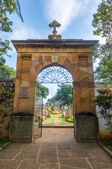 Fototapeta premium Barichara Cemetery Entrance