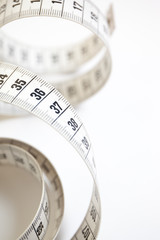 White measure tape to control loss weight