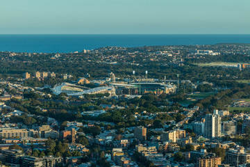 Aerial view of Sydney skyline, Australia