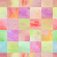 abstract geometric seamless watercolor background