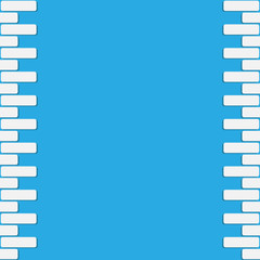 brick wall. vector illustration