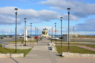 Monument and landmark in Punta Arenas Chile
