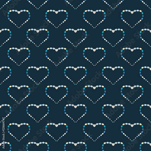 "Heart abstract background seamless pattern." Stock image and royalty