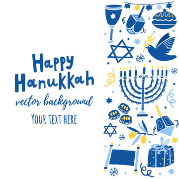 Vector Hanukkah background
