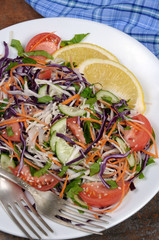 Salad of chopped cabbage