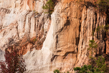 Hills at Providence Canyon Showing Erosion of Soil