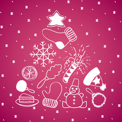 Christmas tree of the details logo with herringbone