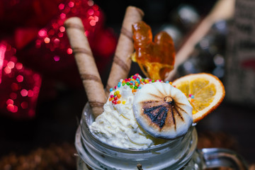 Christmas sweet milkshake gift for the new year