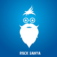 Christmas hipster greeting card