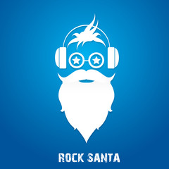 Christmas hipster greeting card