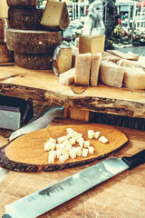 cheese shop.  Cheese At Farmers Food Market