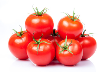 Tomato vegetables isolated on white background