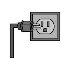 socket energy isolated icon vector illustration design