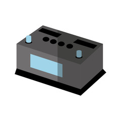 battery car isolated icon vector illustration design