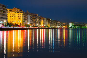 Thessaloniki at dusk, Greece