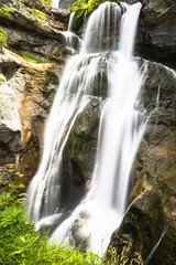 Fototapeta premium Cascada de la Cueva waterfall in Ordesa valley Pyrenees Huesca S