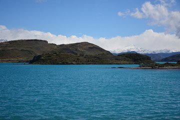 Naklejka premium Amazing landscape of Glaciers and Mountains in Patagonia Chile