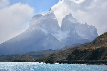 Amazing landscape of Glaciers and Mountains in Patagonia Chile