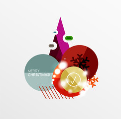 Vector Christmas label or price tag sticker