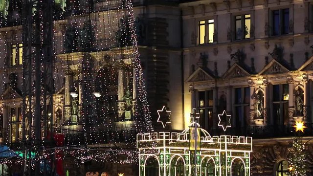 Rathausmarkt vor Weihnachten