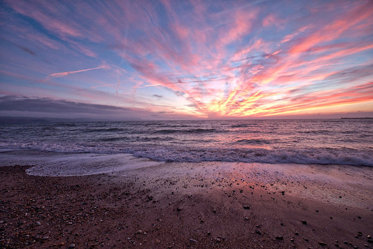 Sunrise From Weymouth Beach