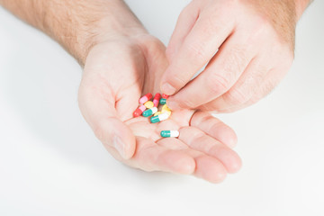 Man taking drugs