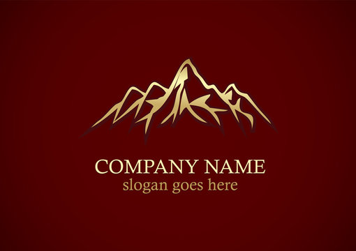 Mountain Gold Nature Logo