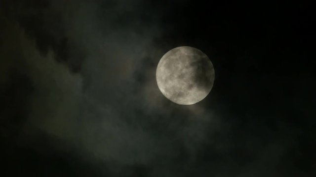 moon night sky. 4k background.