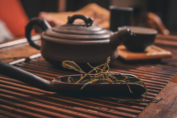 Closeup set of China tea
