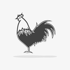 Christmas tree Icon flat vector gray new year