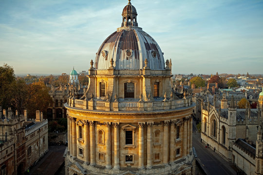 Radcliffe Camera building in Oxford, UK