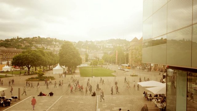 commuters walking background. people urban lifestyle background.
