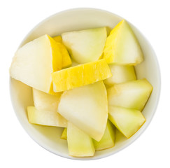 Honeydew Melon isolated on white